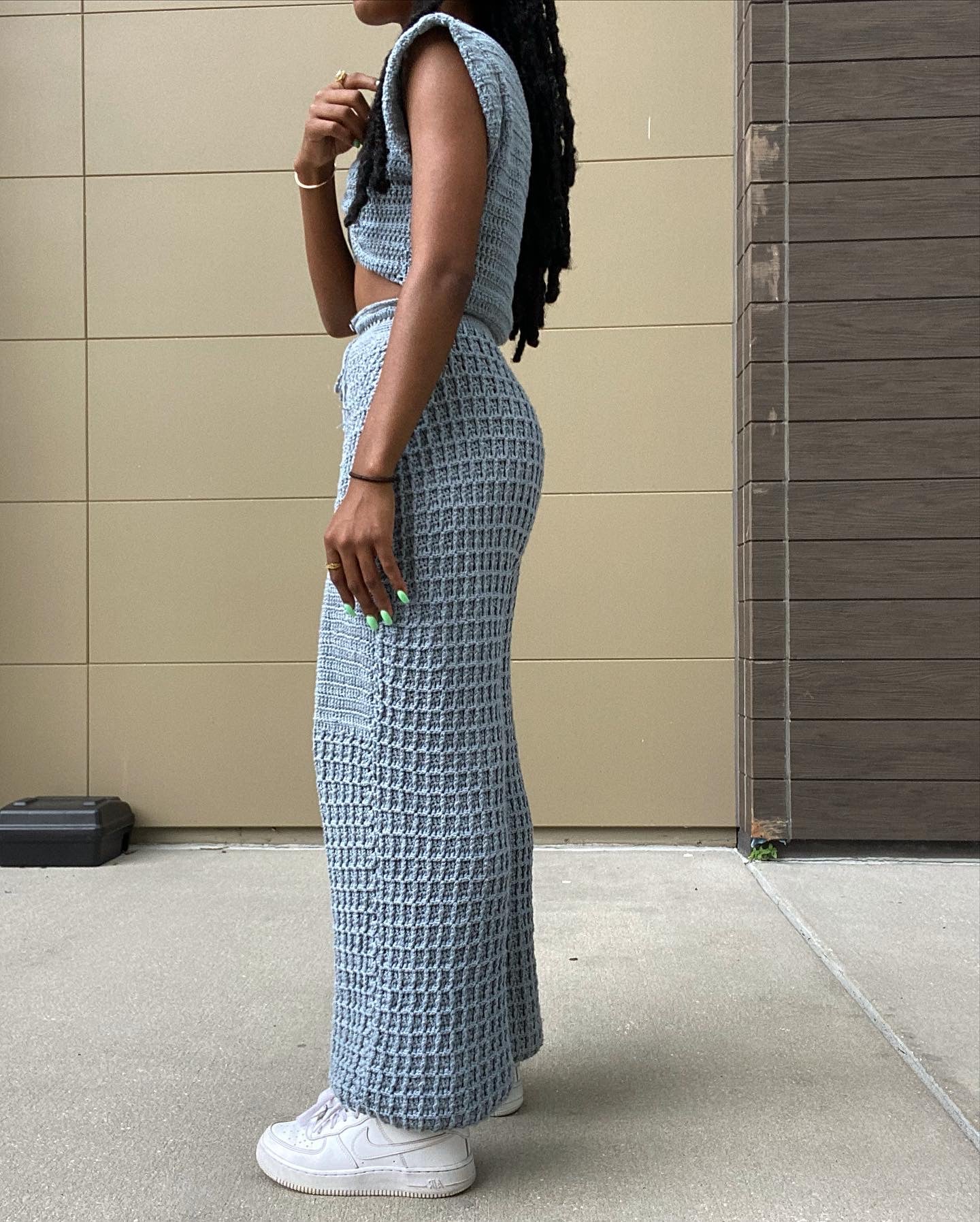 Sapphire V Neck Crop Top Pattern