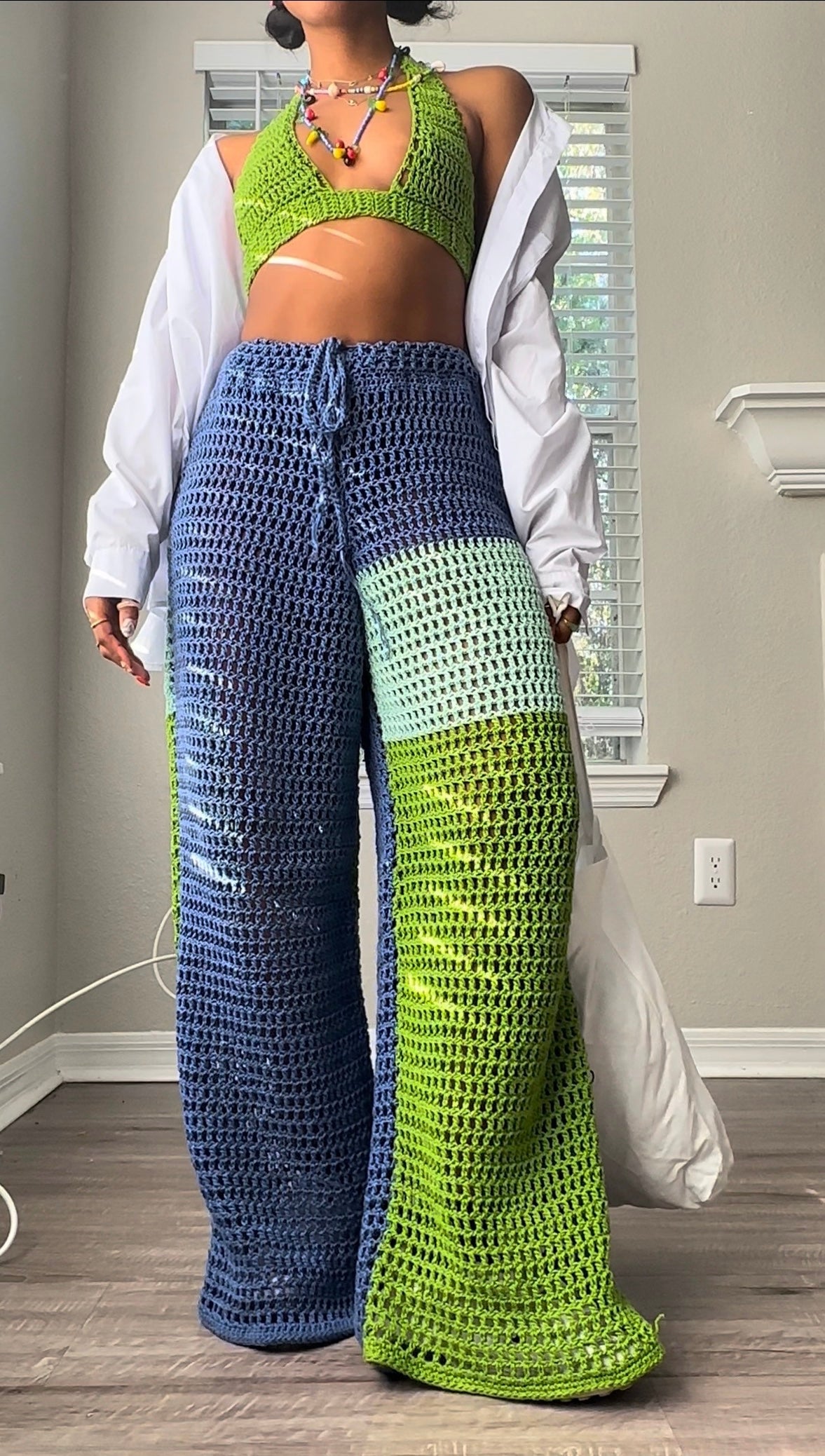 THE DRAWSTRING COVER-UP SET